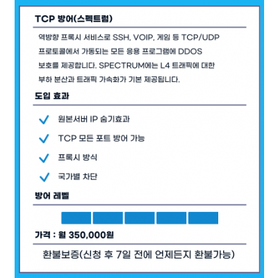 TCP 방어 (스펙트럼)